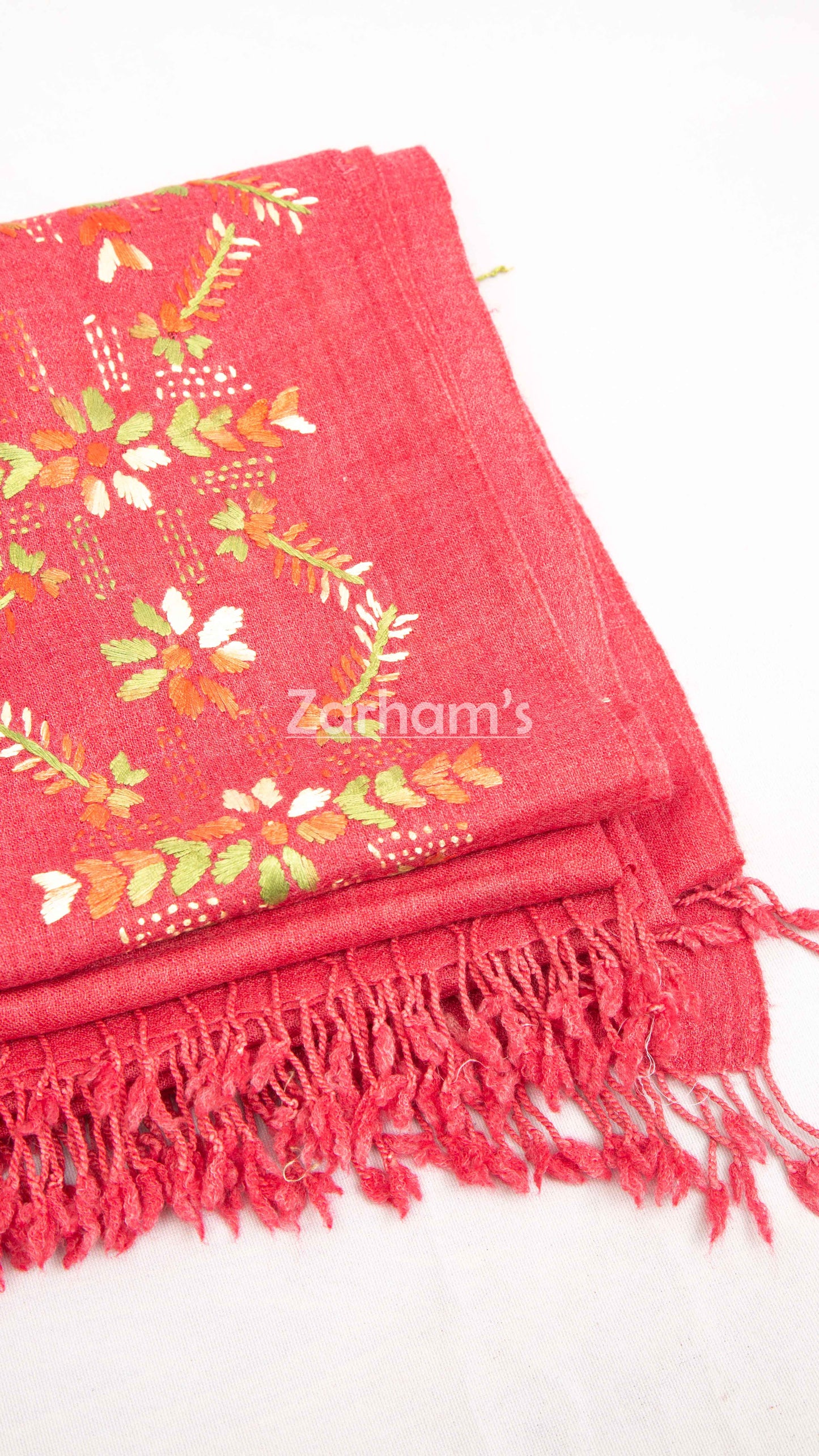 Handmade Premium quality Embroidered Pashmina Shawl