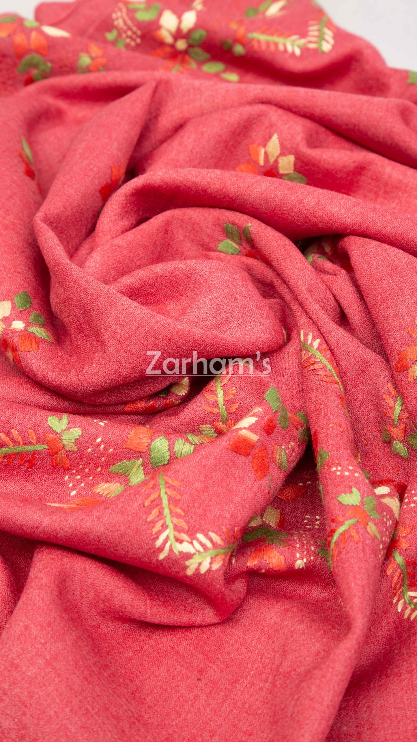 Handmade Premium quality Embroidered Pashmina Shawl