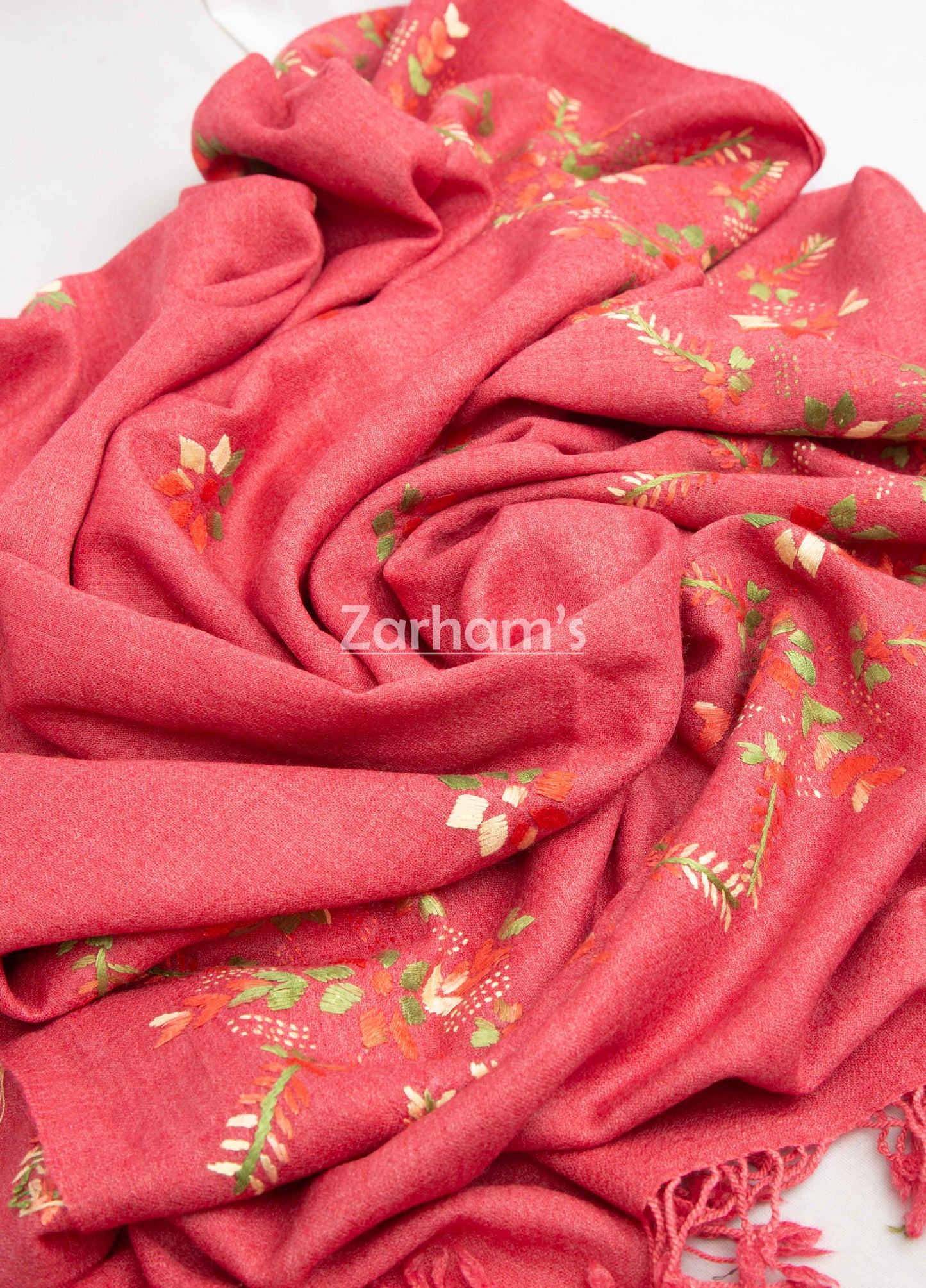 Handmade Premium quality Embroidered Pashmina Shawl