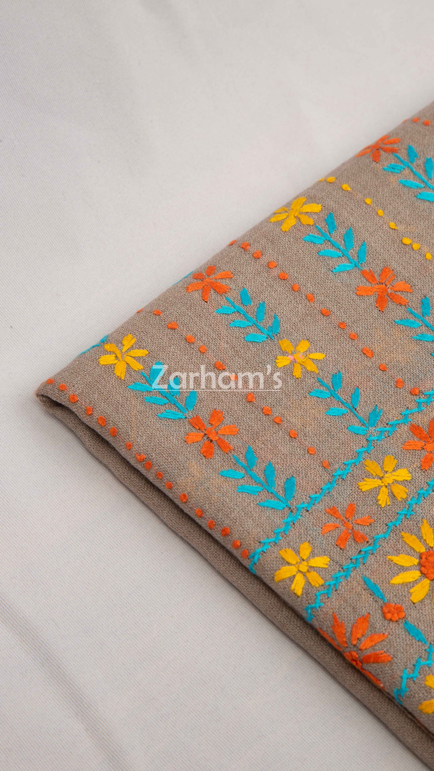 Handmade Premium quality hand embroidered Himalayan Pashmina  Woolen Shawl