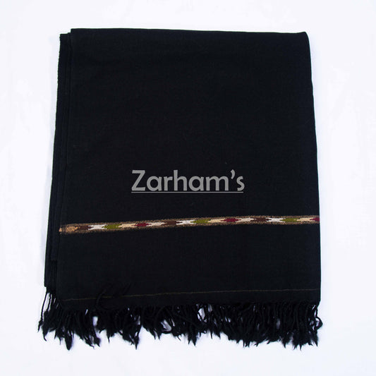 Pure Wool Premium quality handmade men's black Shawl
