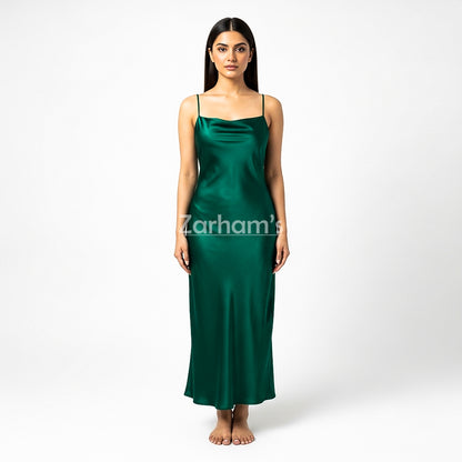 Handmade Emerald Green Silk Long Dress | Premium Quality Silk Formal and Party Dresses