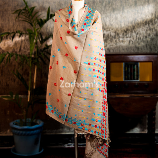 Hand Embroidered Premium quality Pashmina Shawl for women